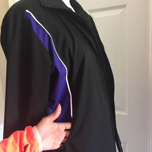 Reebok Black Athletic Exercise Lightweight Jacket - Picture 5 of 9